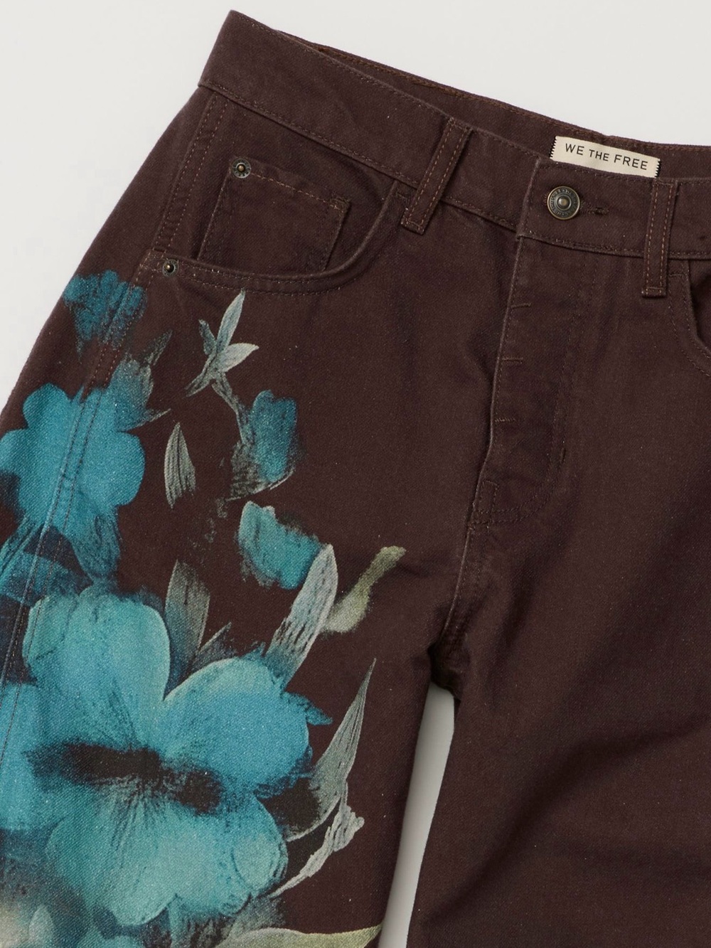 We The Free Good Luck Printed Barrel Jeans - Picture 5 of 5